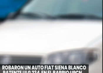 Robaron un vehículo en el barrio UPCN