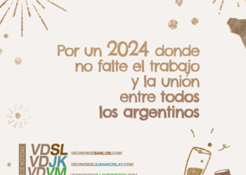 Por un 2024 bendecidos con trabajo, salud y amor