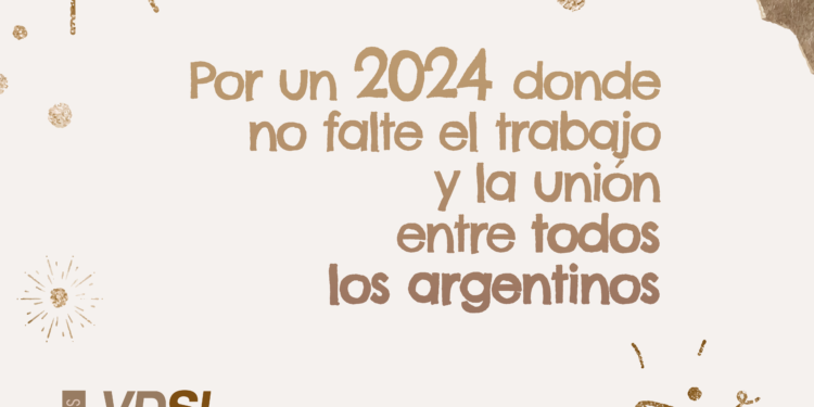 Por un 2024 bendecidos con trabajo, salud y amor