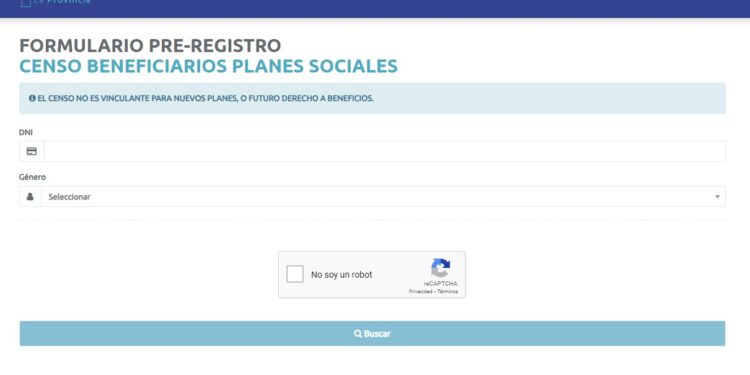 Plan de inclusión: se encuentra activo el formulario online para el censo