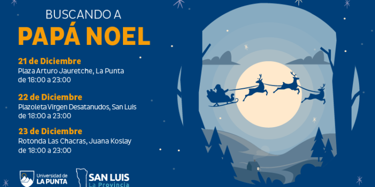 La ULP busca a Papá Noel con su tecnología de vanguardia. Estará el 23 en Juana Koslay