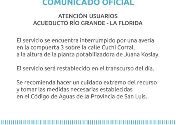 Corte y/o disminución del agua potable