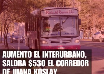 Actualizaron las tarifas del transporte interurbano. San Luis – JK costará $ 530