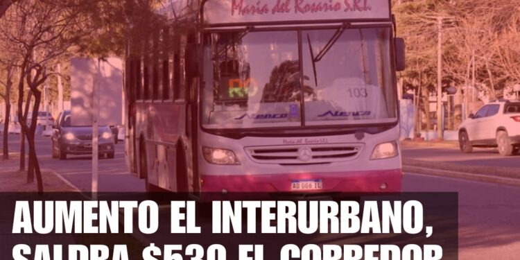 Actualizaron las tarifas del transporte interurbano. San Luis – JK costará $ 530