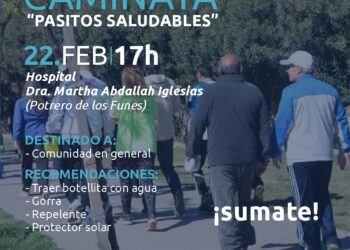 Potrero de los Funes se pone en movimiento con ‘Pasitos Saludables’