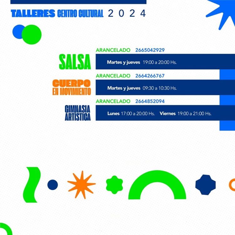 El municipio de Juana Koslay informó sobre los nuevos talleres