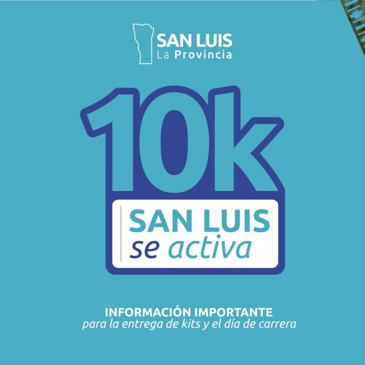 Información importante para los atletas que correrán 10k San Luis se activa