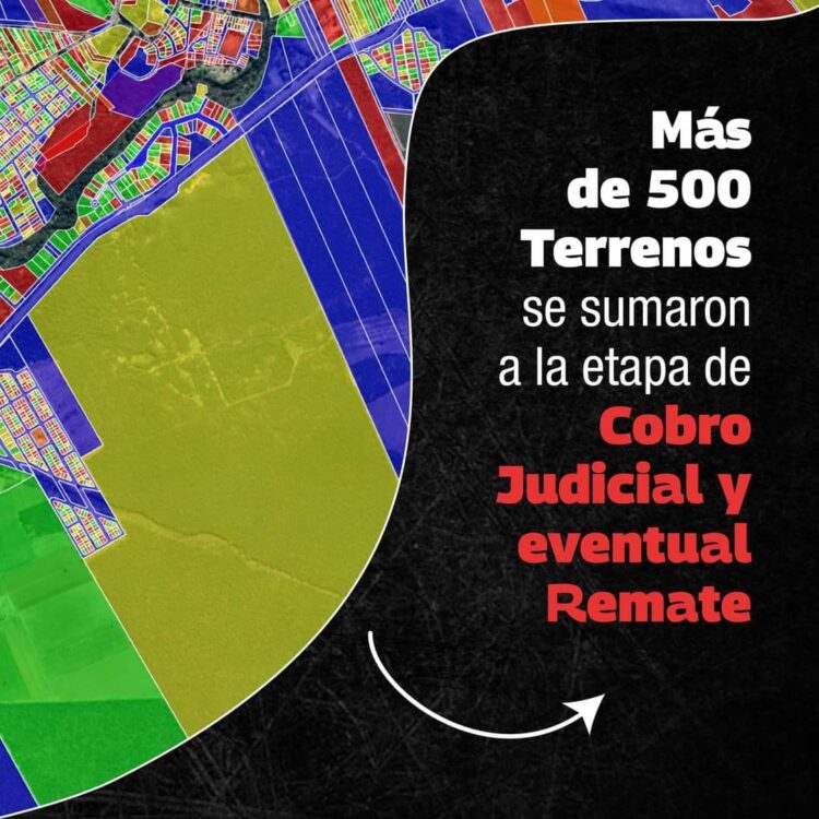 El municipio conformó un mapa térmico de deuda por terrenos