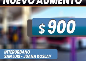 Nuevo aumento en el interurbano