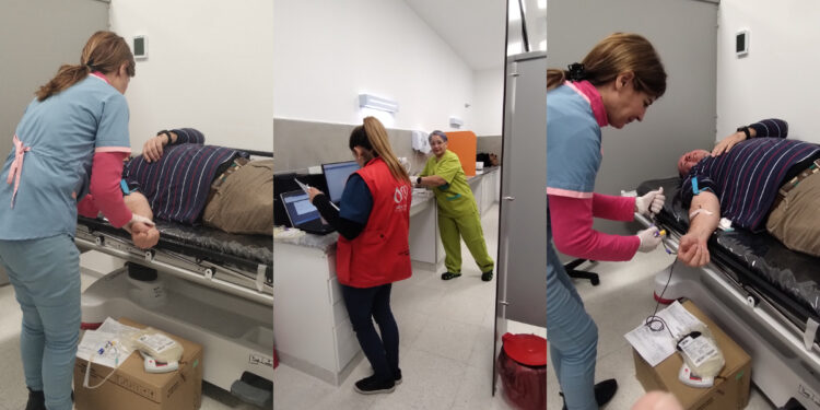Llevaron adelante otra colecta de sangre voluntaria en el hospital ‘Ramón Carrillo’