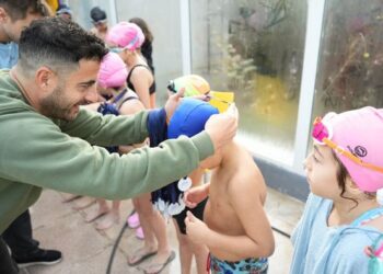 Los nadadores de El Volcán debutaron en el Campeonato Provincial de Natación
