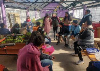 El Centro de Acompañamiento Familiar ‘Jardín del Sur’ visitó la Granja Productiva Escolar