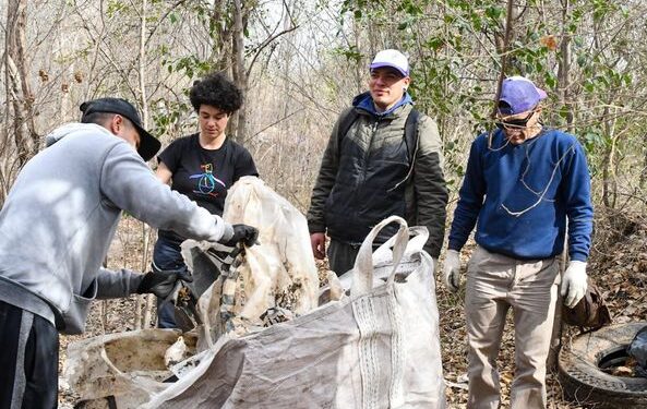 Hubo un operativo de limpieza y jornada participativa en el acueducto Vulpiani