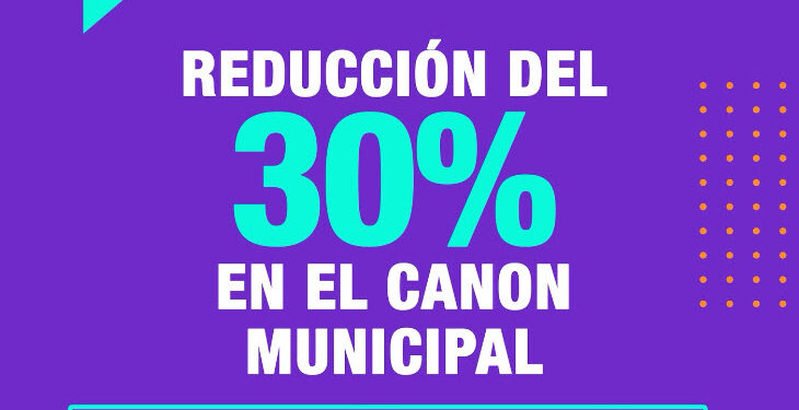 PRORROGAN LA REDUCCIÓN EN EL CÁNON MUNICIPAL: Otra medida acertada en tiempos de crisis