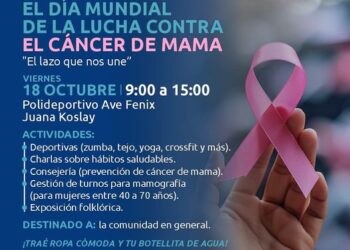 Este 18 de octubre Unidos en la Lucha contra el Cáncer de Mama