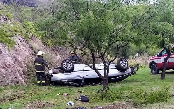 Vuelco en la Aguada de Pueyrredón