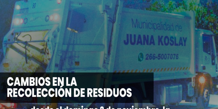 Cambios en la recolección de residuos