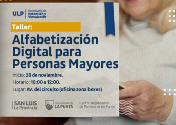 La ULP dará un taller de Alfabetización Digital en Potrero de Los Funes