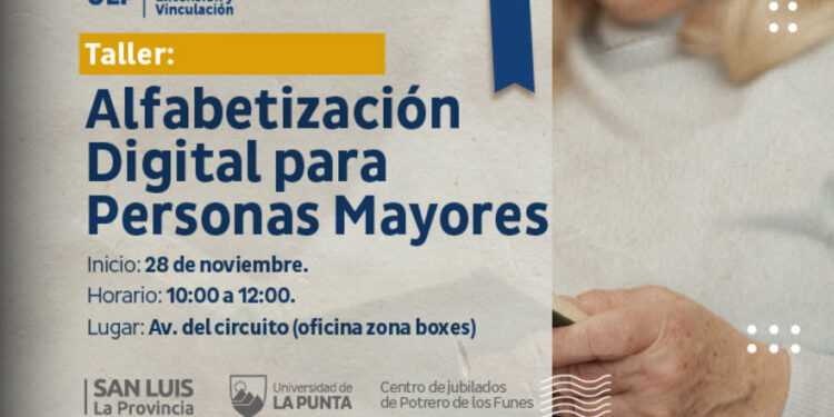 La ULP dará un taller de Alfabetización Digital en Potrero de Los Funes