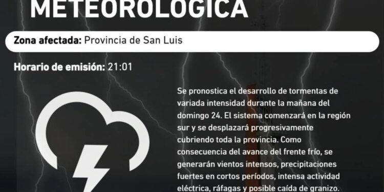 ALERTA METEOROLÓGICA
