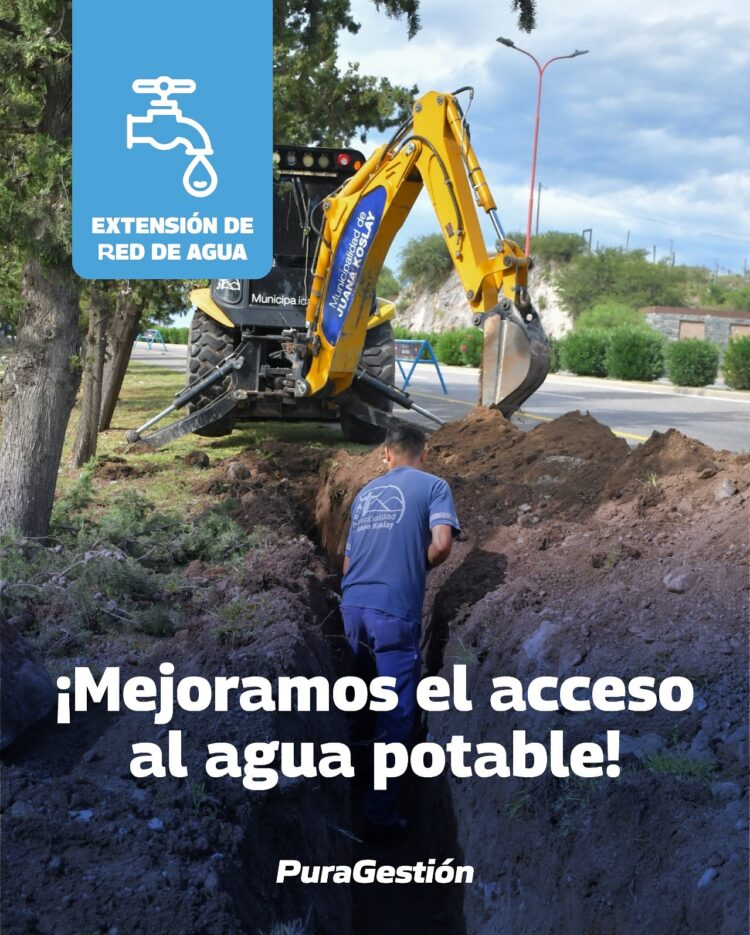 Extienden la red de agua potable