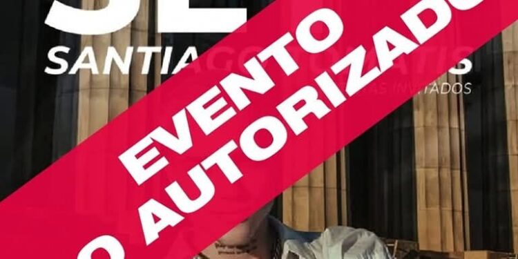 El municipio informa sobre evento no autorizado