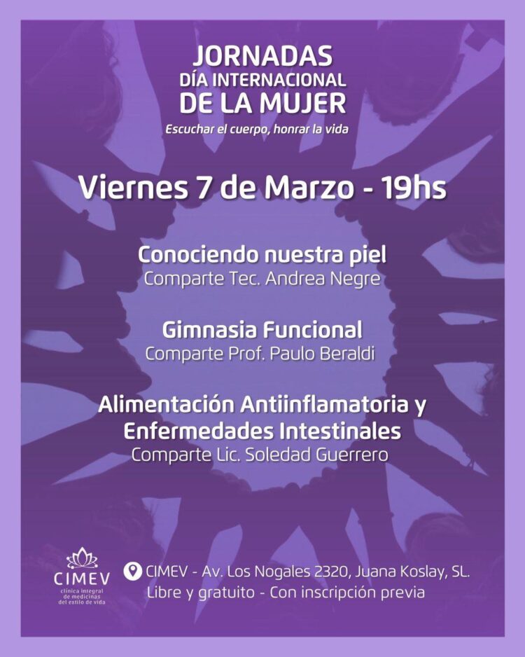 Jornada Día Internacional de la Mujer: Escuchar el cuerpo, honrar la vida