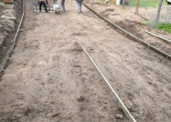 El hormigonado continúa en Juana Koslay