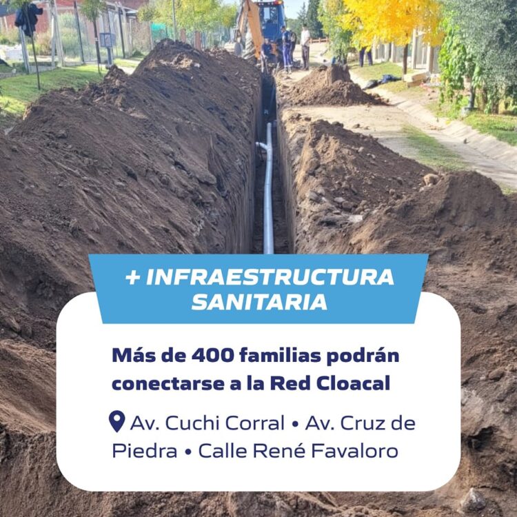 La nueva red de cloacas ya está habilitada