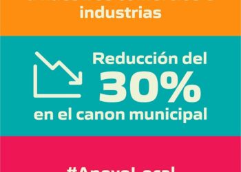 Juana Koslay mantiene la reducción en el canon para comercios e industrias