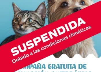 Campaña de vacunación de mascotas SUSPENDIDA
