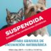 Campaña de vacunación de mascotas SUSPENDIDA
