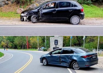 Potrero de los Funes: cuatro personas resultaron lesionadas por el choque entre dos autos en la ruta provincial 18
