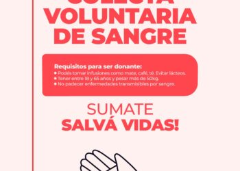 Convocan a una nueva jornada de donación de sangre en el Hospital ‘Dr. Ramón Carrillo’