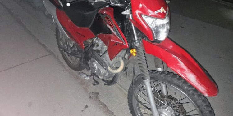 Un hombre resultó lesionado tras embestir en una motocicleta a un perro