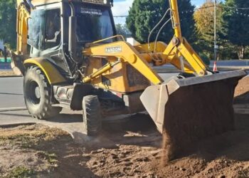 Continúan las tareas sobre Av. Presidente Perón