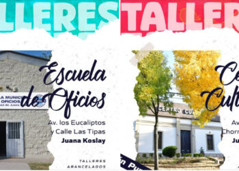 Una amplia gama de talleres y cursos ofrecen el Centro Cultural y la Escuela de Oficios de Juana Koslay