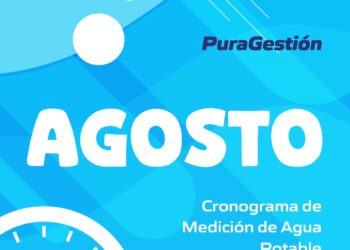 Cronograma de Medición de Agua Potable – Agosto 2025