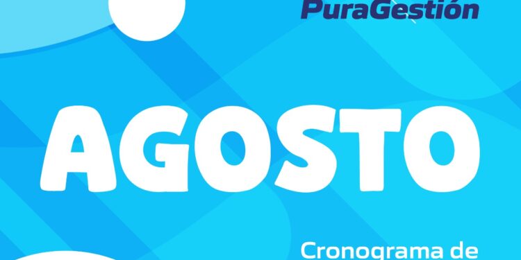 Cronograma de Medición de Agua Potable – Agosto 2025