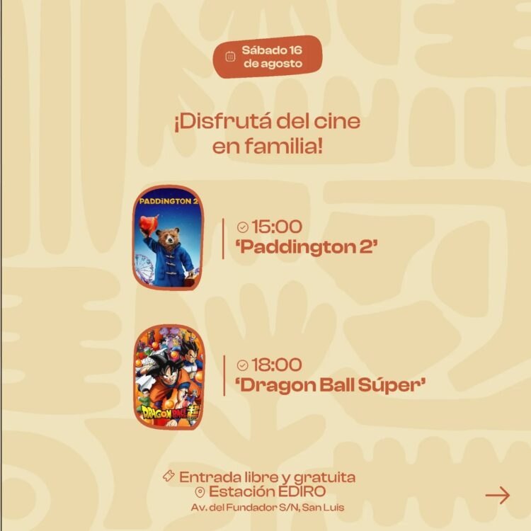 Agosto se pinta de película en la EDIRO