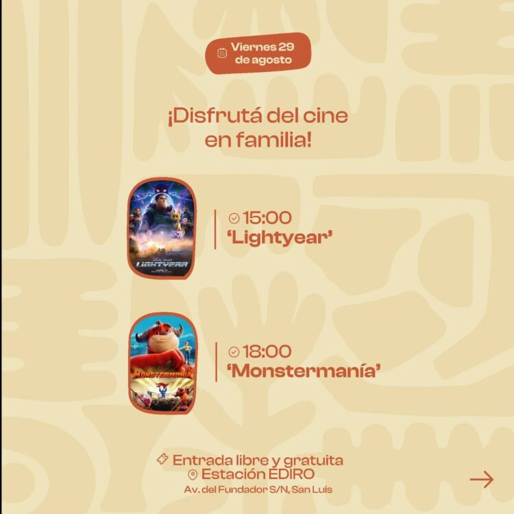 Agosto se pinta de película en la EDIRO