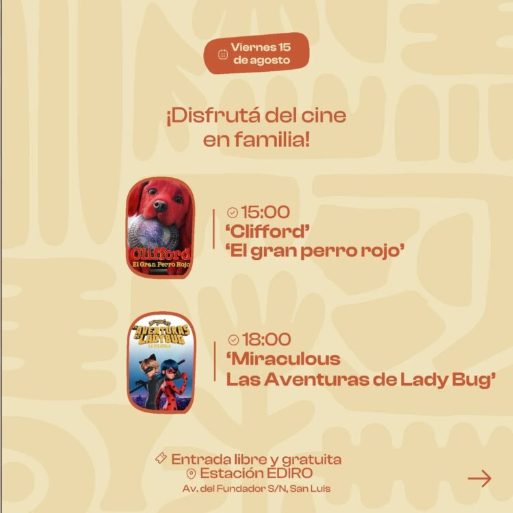 Agosto se pinta de película en la EDIRO