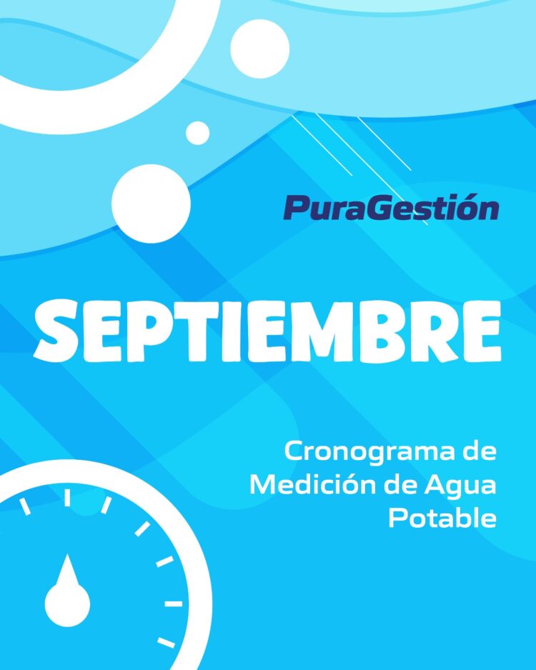 Cronograma de medición de agua potable