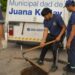 El municipio lleva tareas permanentes de desobstrucción de la red cloacal.