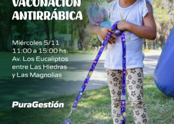 Continúa la campaña de vacunación antirrábica el próximo 05 de noviembre