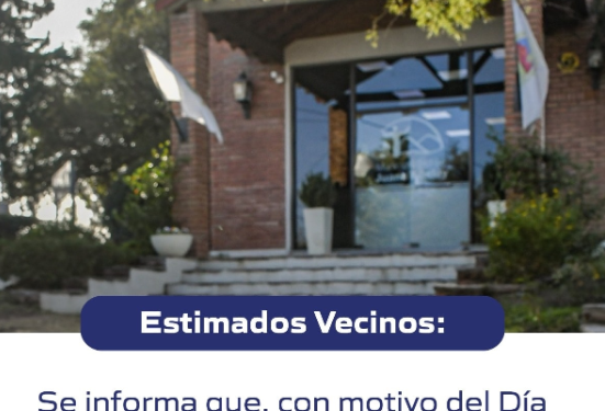 Por el día del empleado municipal, no habrá actividad este viernes 05 de noviembre