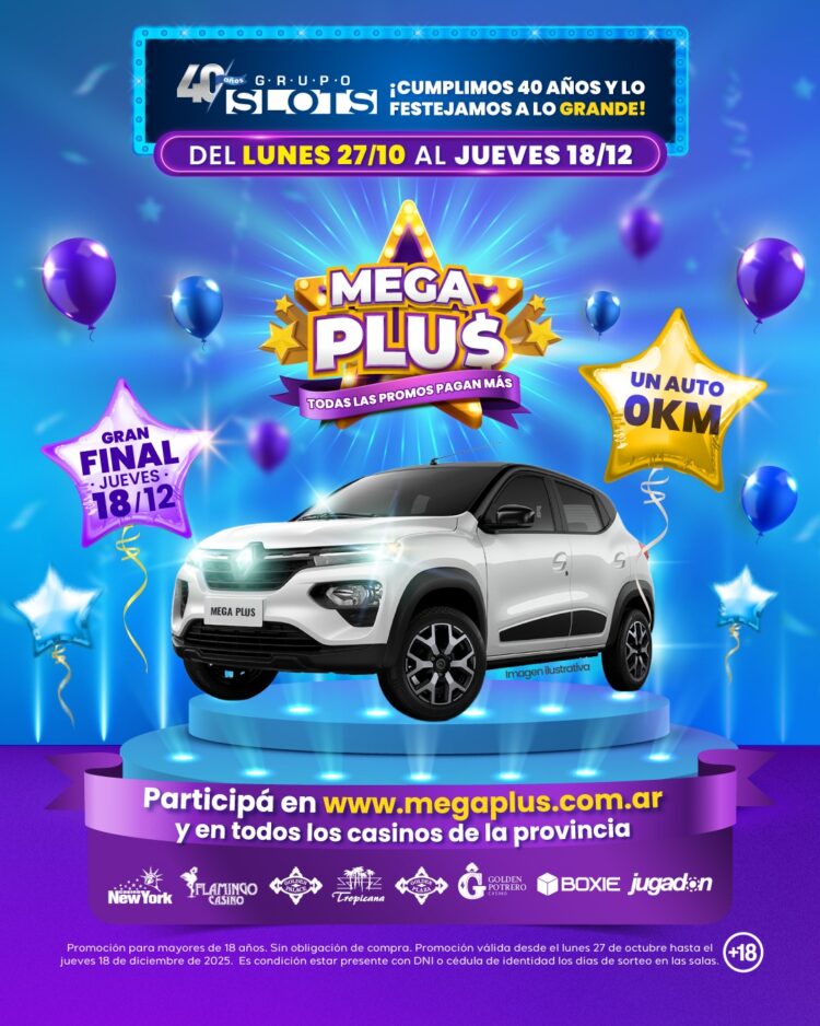 MegaPlus:  un auto 0 km y más de $60 millones en premios
