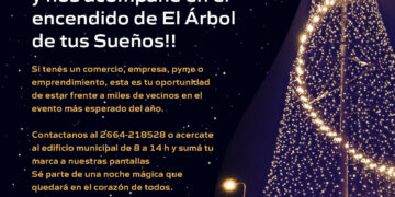 Convocan a emprendedores y comerciantes a formar parte del evento del “Encendido del Árbol de Tus Sueños”