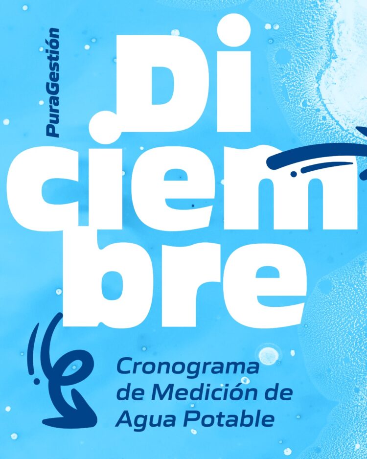 Cronograma medición de Agua Potable – Diciembre 2025