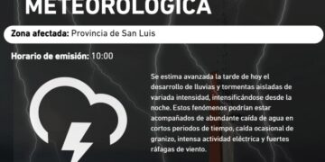 Renuevan alerta meteorológico